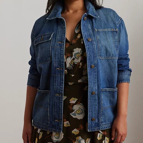 Lauren Ralph Lauren Plus Denim Shirt Jacket 2X NWT HARD TO FIND - Picture 3 of 8